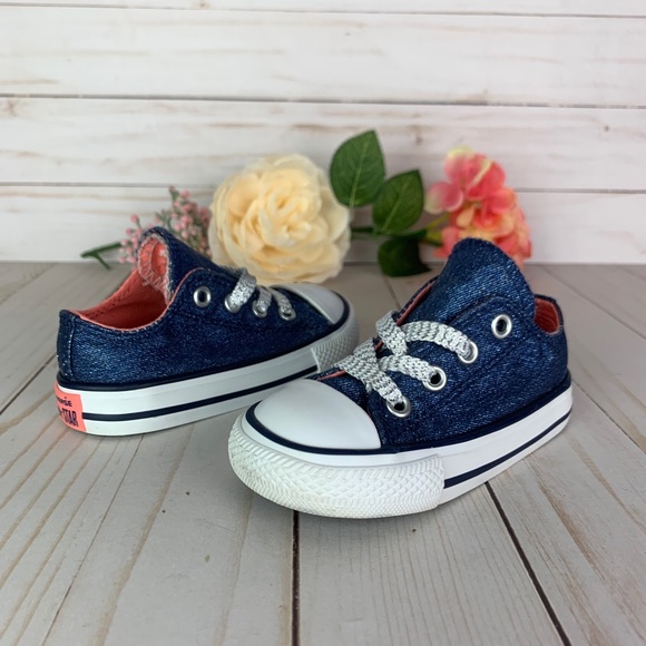 Converse Other - Converse All Star Infant Toddler Low Top Navy 5